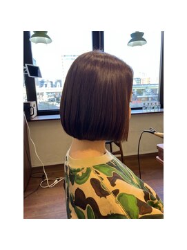 エルサフィロ キタハマ(el zafiro kitahama) 20×30×40代×似合わせカット×襟足スッキリボブ×髪質改善ケア