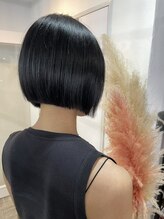 ロア ヘアーコーディネート 四条烏丸店(LoRE hair coordinate) シンプルな切りっぱなしのミニボブ
