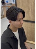 ニュアンスパーママッシュツーブロック刈り上げ毛流パーマ