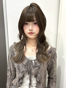 ユーフォリア 渋谷グランデ(Euphoria SHIBUYA GRANDE) ハッシュカット　韓国ヘア　前髪カット　ロングウルフ
