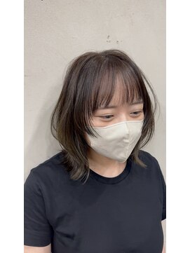 ハピネス 王寺店(Happiness) 顔周りレイヤー　オリーブカラー