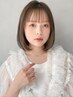 【熱トリートメント付☆】椿オイルの縮毛矯正+小顔カット ￥15800(税込)