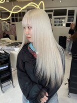 髪屋 紬 ホワイトカラー/ホワイト/抜きっぱなし/ブロンド/韓国
