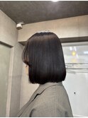 くびれヘア/暗めカラー/アプリコットオレンジ/縮毛矯正