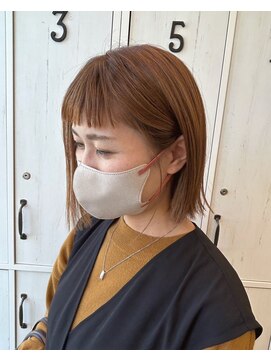 ルプラ チッタ(le-pla Citta) オン眉/ボブ/オレンジブラウン