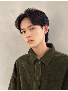 フォト 新宿(foto) メンズ/men's/メンズカット/センターパート/曲がる縮毛矯正