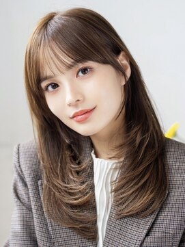 エミュー 大船店(emue) 大船駅ワンカラーブリーチなしダブルカラーオリーブブラウン30代