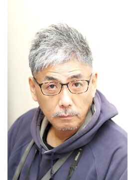 ヘアーアンドグルーミング ヨシザワインク(HAIR&GROOMING YOSHIZAWA Inc.) 50代60代フェードショートアップバングイケおじ眉毛カット