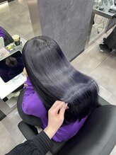 シンシア ドゥエ 新宿(CYNTHIA DUE) 【CYNTHIA/saaya】ブルーバイオレット/髪質改善/ブリーチカラー