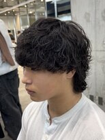 フィフスパーク(fifth PARK)&nbsp;渋谷シャドウパーマルーズパーマメンズマッシュウルフ