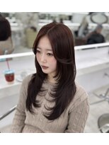 リエル(LIERU)&nbsp;レイヤーカット×縮毛矯正×ワンカラー