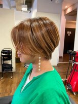 アクティフ(actif) 名古屋の美容室actif ミセス 抜け感 丸みショート イメチェン