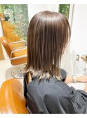 細めハイライト☆グレーベージュ