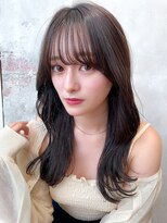 アフロート ルヴア(AFLOAT RUVUA)&nbsp;るなstyle くびれヘア 20代30代40代 シースルー前髪 新宿