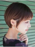 ショートカット×ひし形ショートボブ×前髪あり20代30代40代 s03