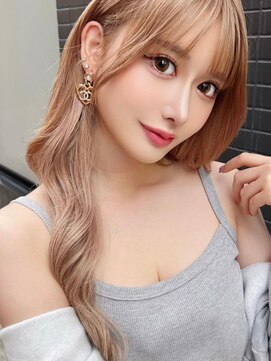 ロア 中目黒(loa) レイヤーロング/グレーベージュ/黒髪/前髪パーマ[中目黒]