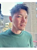 刈り上げツイストスパイラルパーマ無造作ビジネスメンズヘア