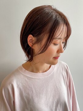 フープヘアー(HOOP.HAIR) ボブレイヤー×艶カラー