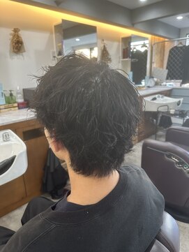 スウェル 船橋店(Swell) ダークアッシュ/アッシュブラック/カルマパーマ/ベリーショート3