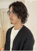 メンズカット/メンズミディアム/メンズパーマ/ニュアンスパーマ