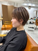 ネイロ 錦糸町(NeiRo)&nbsp;魅力倍増カールセミディシアーカラーダークアッシュショートヘア