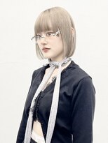 ココ 原宿(KOKO) ミルクティーベージュ/ブリーチ/内巻きボブ/前髪あり/ワンレン