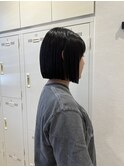 大人綺麗ボブ/藤沢/髪質改善縮毛矯正/ショート/脱白髪染め透明感