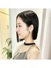 【縮毛ストレート（根元～全体）＋カット＋4stepトリートメント】