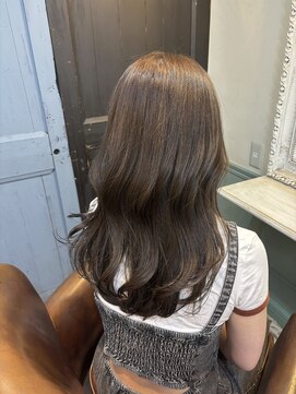 アズーア ヘアーアンドスパ(azure hair&spa) オリーブグレージュ/ブリーチなしダブルカラー/横浜/ハイトーン