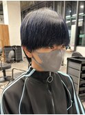 黒髪マッシュナチュラルマッシュメンズヘア韓国ツーブロック
