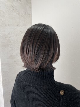 シエル 立川店(CIEL) パープルアッシュ×くびれボブ【CIEL×maki】