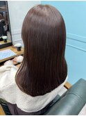 シンプルなのに洗練された透明感カラー／髪質改善トリートメント