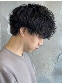 シャドウパーマ韓国風パーマメンズパーマメンズマッシュ群馬高崎