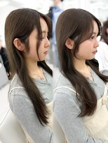 アマトウキョウ アユンチェ(AMA TOKYO×AYUNCHE) 韓国ヘア 2wayバング レイヤーカット くびれヘア 顔周り