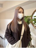 韓国風ミルクティーグレージュカラーベージュブラウンカラー