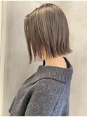 ハイライトカラー#切りっぱなしボブ
