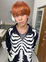 キオク(KIOX)&nbsp;オレンジカラー/メンズ/ハイトーンカラー/ブリーチ/名古屋/栄