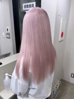 ユウル 横浜(juhl.)&nbsp;ホワイトピンクミルクティーピンクベージュブリーチダブルカラー