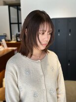 グレイン キャンバス 川崎(grain canvas.)&nbsp;顔周りレイヤーミディアム 縮毛矯正 ケアストレート 窪田