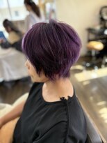 楽流頭 オブヘアー(of hair)&nbsp;白髪老化ケアブリーチオンカラーパープル