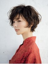 アサナ バイ フォーラボ 尾山台(ASANA by ForLABO) 【尾山台/自由が丘】ふんわりパーマショート×ダークブラウン