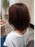 お手入れ簡単★クセを活かしたボブ