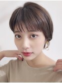 前髪ありのくびれショート