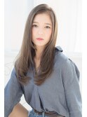 ストレートロング毛先Cカール/外国人風/ショコラ/30代40代50代