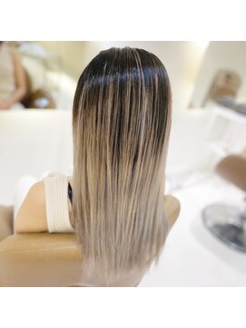 エイブルヘアー(able hair) ホワイトミルクティーのバレイヤージュ