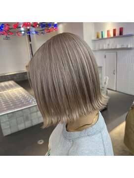 ゲーム 原宿店(GAME) ミルクティーベージュ/ダブルカラー/ケアブリーチ/髪質改善/原宿