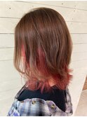 【LUNON fieju】引き出して可愛いインナーRED