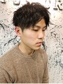 ツイスパ無造作センターパート!!