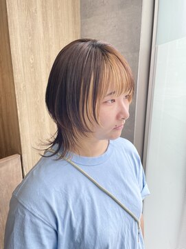 ゼロヨンハチ(048) ウルフカット×インナーブリーチ