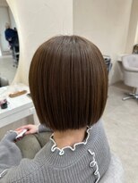 ドロシー 郡山桑野店(Dorothy)&nbsp;イメチェンハッシュカットフルバング似合わせレッドブラウン